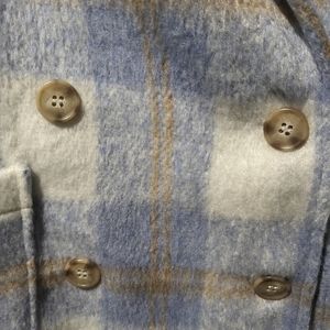 She + Sky Jackets Small & Medium Blue Plaid